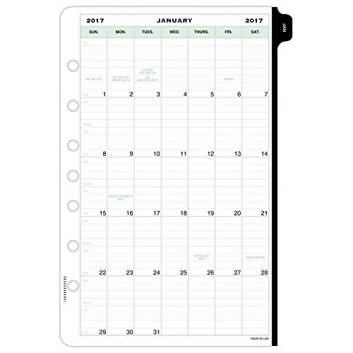 Day-Timer Planner Refill 2017, 2-Page-Per-Week, Vertical Column, 5-1/2 x 8-1/2", Desk Size (10231)