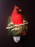Cardinal on Pine Night Light
