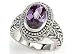 Bay Studio Oval Purple Stone Oxidized Ring Size 7 PURPLE STONE