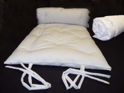 White Traditional Japanese Thai Floor Rolling Futon Mattresses Beds 30 W X 80 L