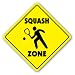 SQUASH ZONE Sign novelty gift sport game team