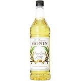 Monin Simple Syrup, Pure Cane, 33.8-Ounce Plastic Bottles (Pack of 4)