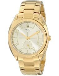 ESQ Movado Womens 07101401 esq ORIGIN tm Tonneau-Shaped Gold-Plated Watch