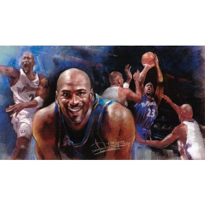 Michael Jordan (Washington Wizards) Art Print Sports Poster - 11x17