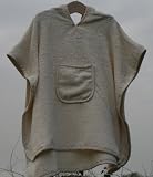 Organic/Fairtrade Hooded Baby Towelling Poncho