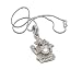 Ganesha Pendant with Chain Sterling Silver Jewelry 1.5 inches (spndt021)