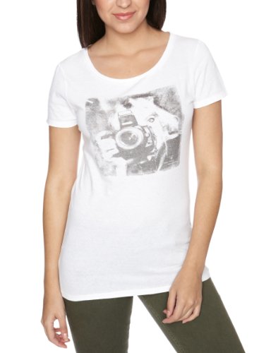 Lee Damen Shirt/ T-Shirt  PHOTO T - L477FBWA, Gr. 40/42 (M), Elfenbein (NEW OFFWHITE) Preisvergleich
