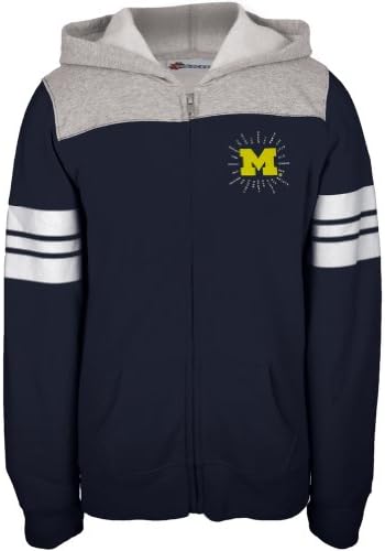 Michigan State Wolverines - Rhinestone Ray Logo Girls Youth Zip Hoodie 16 Multi
