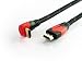 High Speed HDMI Cable with Ethernet 1.5m - with 90 degree Right Angle - Supports 3D, 4K x 2K, Audio Return Channel and full HD (Latest technology and fully backwards compatible)