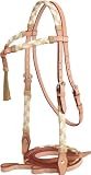 Cowboy Pro Western Sliding-Ear Headstall - Natural Gold - Horse
