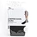 Fytto 1067 Ribbed Compression Socks for Professionals 15-20 mmHg - Graduated Medical Support for Flight, Travel, DVT and Edema - Medium, Black