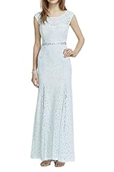 Charmeuse Lace Beaded  Jeweled Evening Dress/Bridesmaid Dress  With a Bow(s) and a Ribbon 