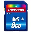 Transcend 8 GB SDHC Class 6 Flash Memory Card TS8GSDHC6E