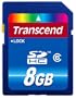 Transcend 8 GB Class 6 SDHC Flash Memory Card TS8GSDHC6