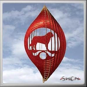 SAINT BERNARD Circle Swirly Metal Wind Spinner