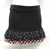 (フォーエバー21)FOREVER21 3段フリルミニスカート ブラック S 並行輸入品