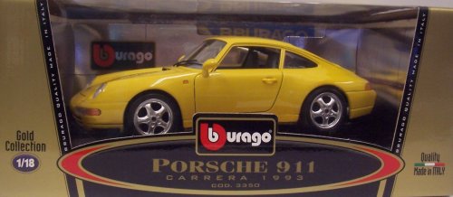 Burago 3350 1993 Porsche 911 Carrera Diecast