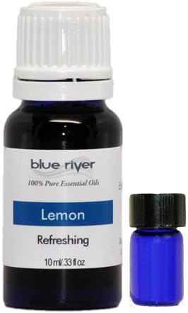 Lemon Essential Oil with Free Pocket Vial. 100% Pure, Undiluted. 10ML Blue River
