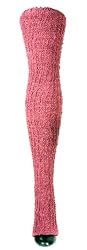 Thigh Hi Leg Warmers by KD dance, Merino Wool Boucle Rose, Stretchy & Comfy - Made in America