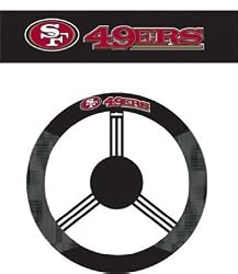 San Francisco 49ers Poly-Suede Steering Wheel Cover - NFL
