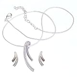 Earring and Pendant Sets Costume Jewelry with Cubic-Zirconia Gemstones Hand Engraved Indian Style