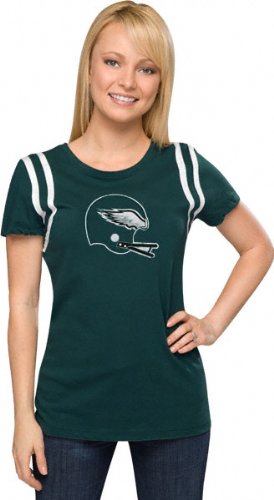 Philadelphia Eagles Women's Vintage Helmet Jersey Tee