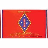 Usmc Marine Corps 1St Division Flag Poly 3Ft X 5Ft