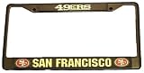 San Francisco 49ers Metal Black Car License Plate Frame
