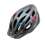  : Giro Skyla Bike Helmet (Pewter/Teal Flowers, Universal Fit)