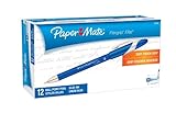 Paper Mate Flexgrip Elite Stick Medium Point Ballpoint Pens, 12 Blue Ink Pens (85586)