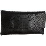 Jalda Soft Anaconda-Embossed Brief Clutch