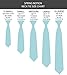 Spring Notion Boys' Satin Zipper Necktie with Gift Box Navy Small