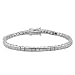 Tressa Sterling Silver 3x3-mm Cubic Zirconia Tennis Bracelet