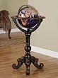 Masterpiece "Antique Black" Globe Stand with Paper Parchment Globe By Powell Furniture