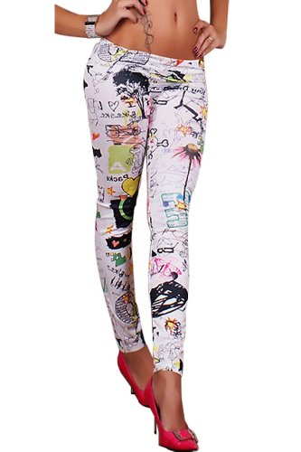 Amour- Women Vertical Stripes Striped Ankle Length Footless Legging (FG9034)