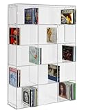SORA Acrylic CD Rack with transparent back-panel