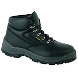 Capps LH811SM Unisex Black Grain Leather Chukka Safety Boots With Steel Toe Caps And Midsole