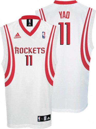 Yao Ming Youth Jersey: adidas White Replica #11 Houston Rockets Jersey