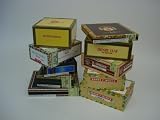 Paper Covered Empty Cigar Box; pack of 15