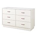 South Shore Furniture, Logik Collection, Double Dresser, Pure White