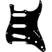 Musician's Gear 3 Single-Coil Pickguard Black