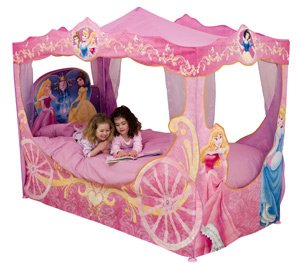 Childrens Toyshop  Toys : Disney Princess Carriage Bed Canopy