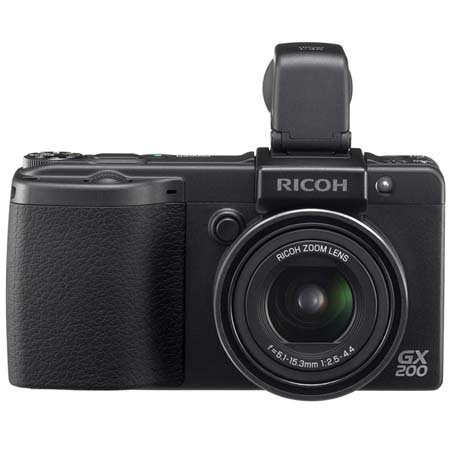 Ricoh Caplio GX200 Compact 12mp Digital Camera Kit with VF1 Removable LCD Viewfinder - U.S.A. Warranty