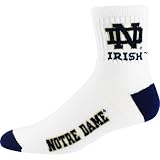 Notre Dame Pair of White Athletic Socks