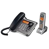 Uniden DECT2088 DECT 6.0 Corded/Cordless Phone with Answering System with Caller ID