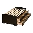 Tall Storage Bed - Black (Twin)