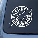 PLANET EXPRESS - Futurama - Vinyl Decal Sticker #A1458 | Vinyl Color: White