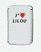 Electronics : Étui blanc iPhone avec J'aime Lilou - Étui iPod personnalisé