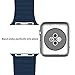 Apple Watch Band, JETech 38mm Genuine Leather Loop with Magnet Lock Strap Replacement Band for Apple Watch 38mm All Models No Buckle Needed (Blue)