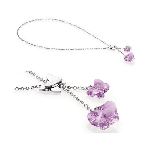 Nomination Damen-Halskette Halskette In Stahl Mit 2 Swarovsky Amethyst 021338/012 Preisvergleich